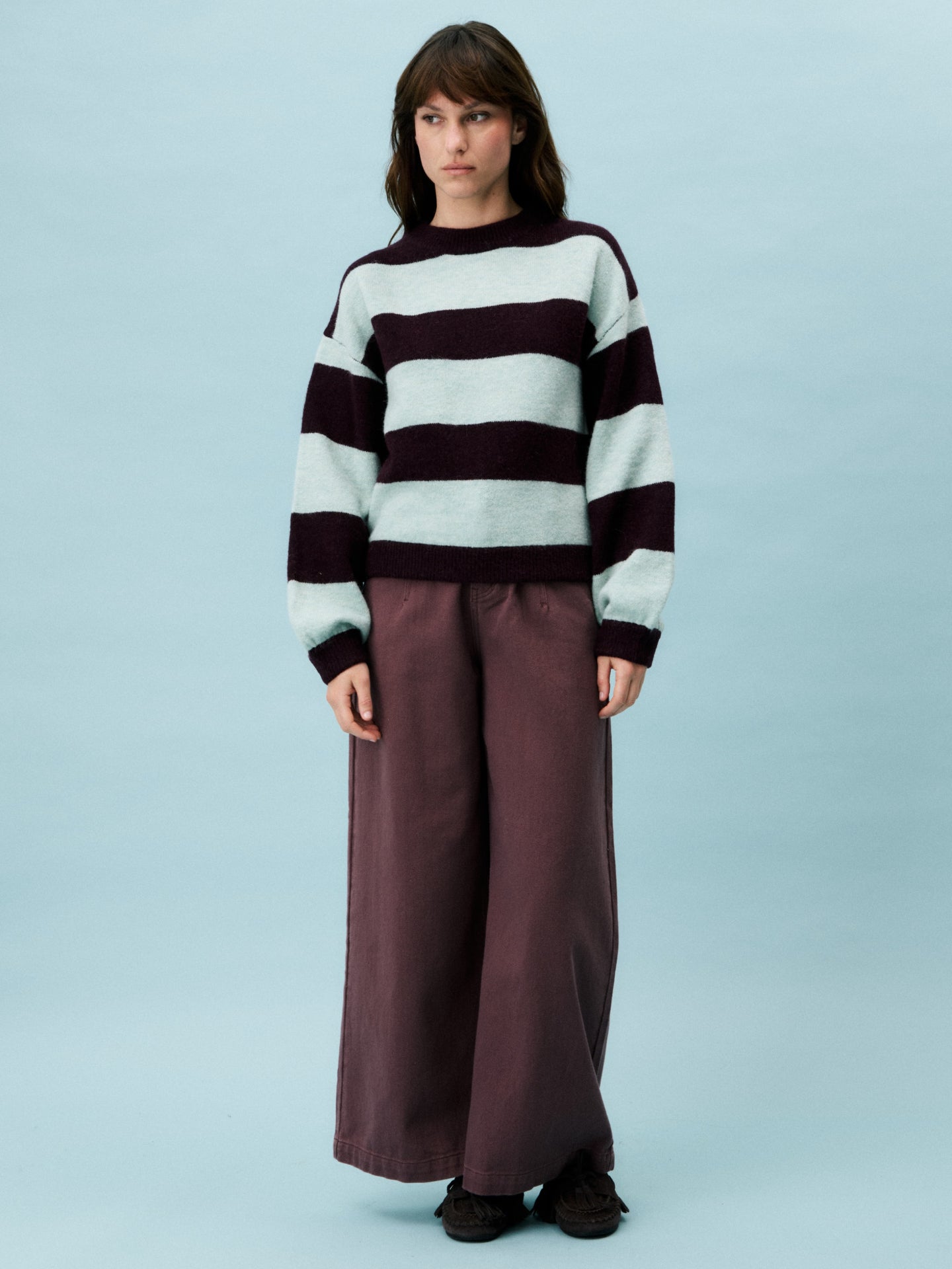 FRNCH Pull Pyronia Knit Donkerrood Dames