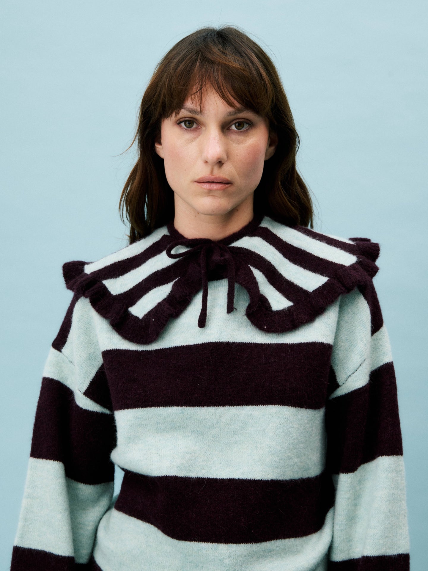 FRNCH Pull Pyronia Knit Donkerrood Dames