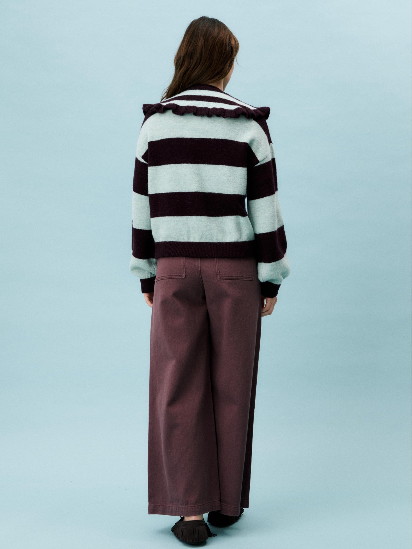 FRNCH Pull Pyronia Knit Donkerrood Dames