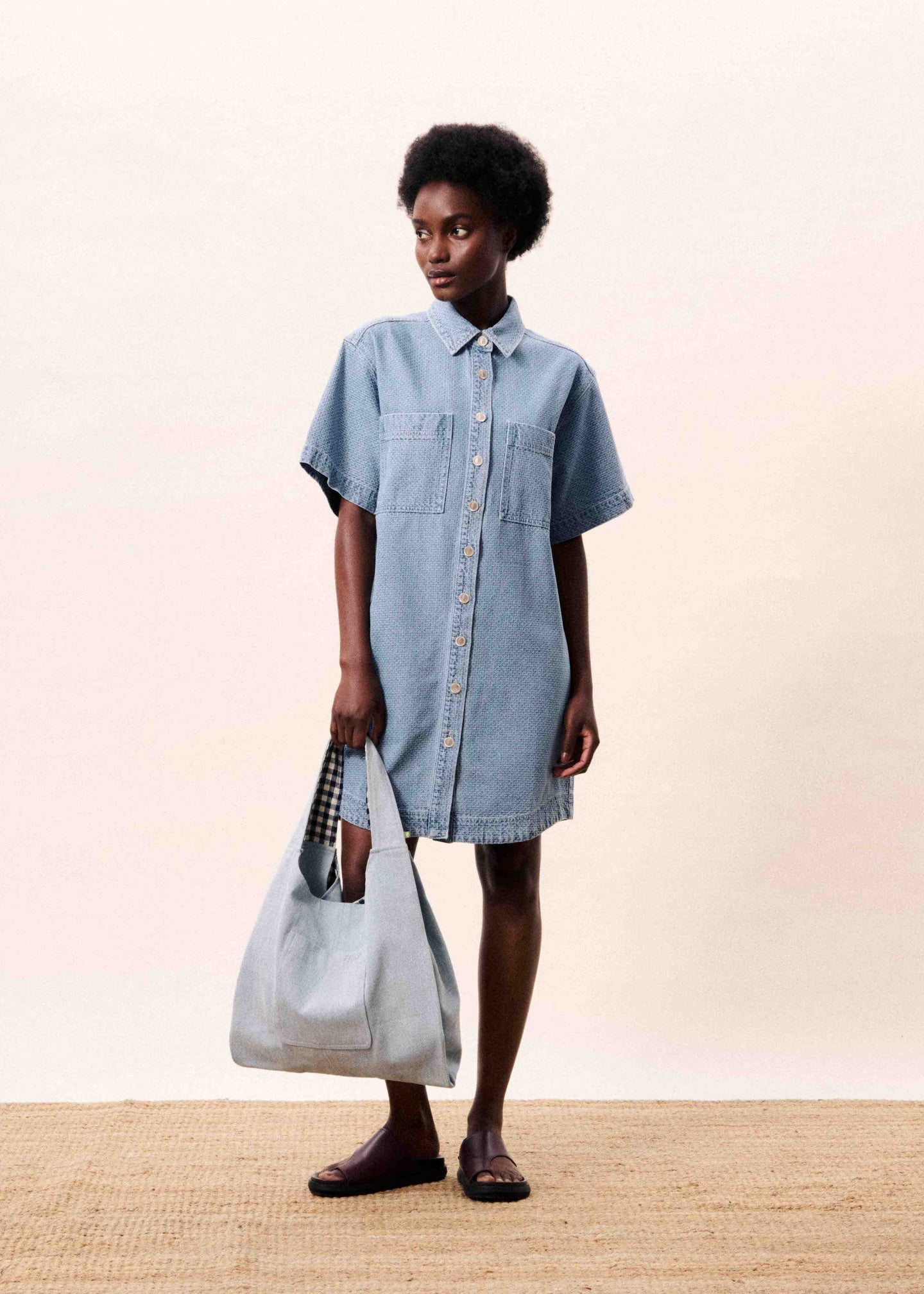 FRNCH Robe Beryl Blauw Dames