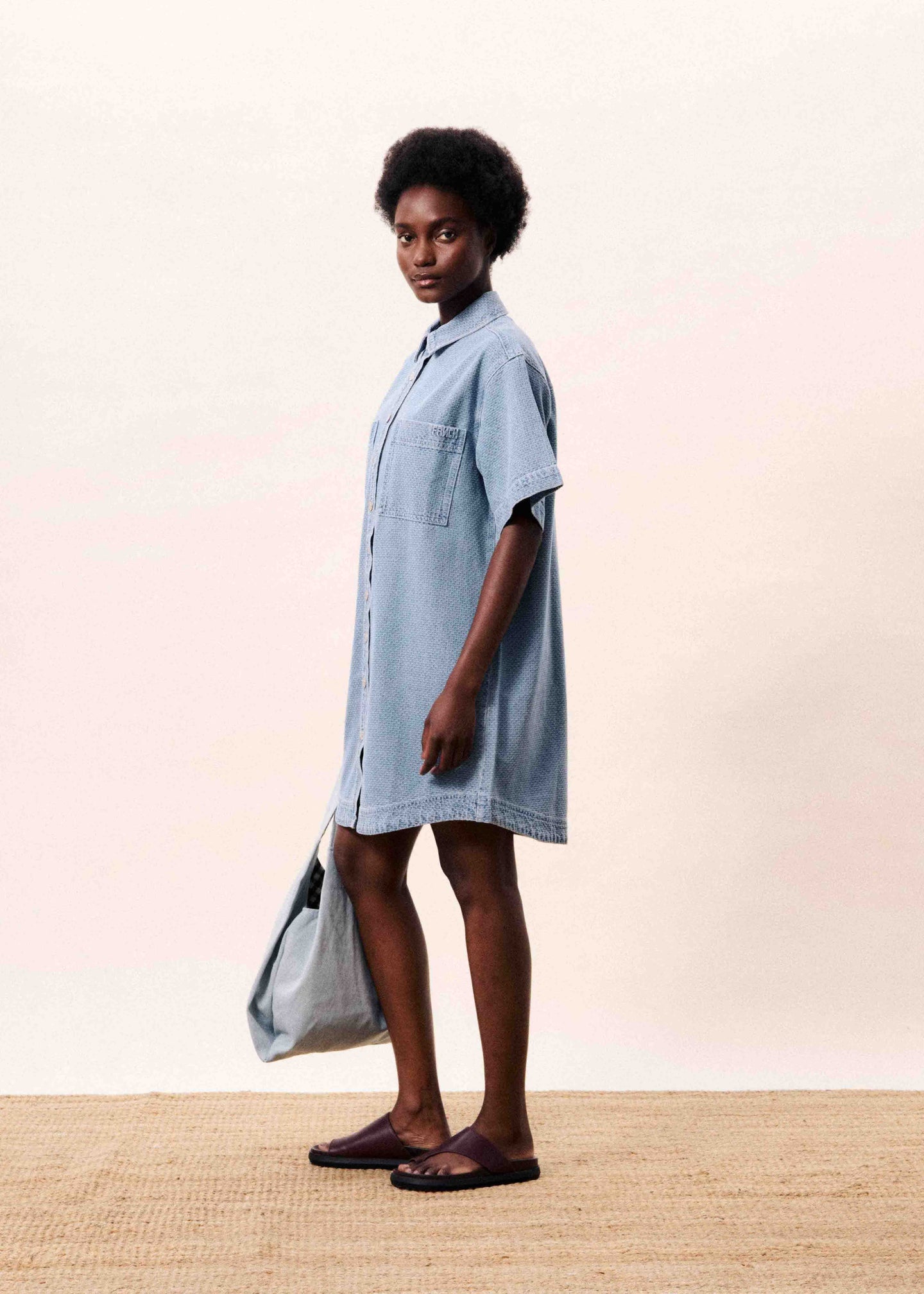 FRNCH Robe Beryl Blauw Dames