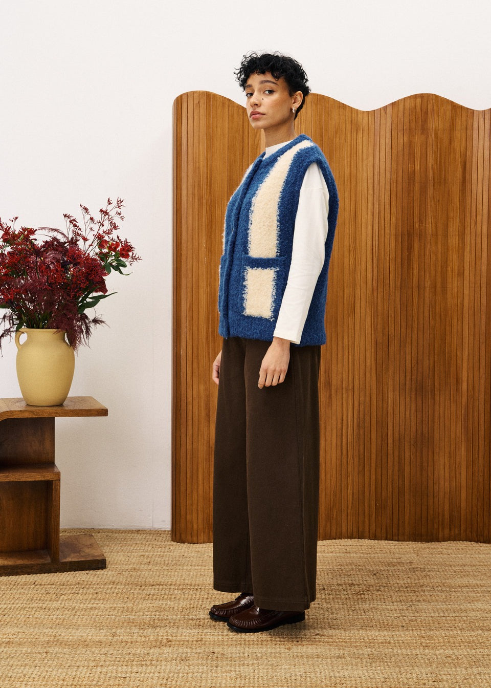 FRNCH Shiba Gilet Blauw Dames