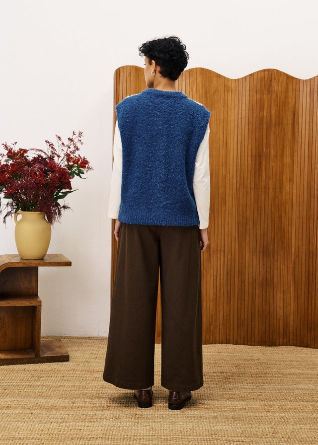 FRNCH Shiba Gilet Blauw Dames