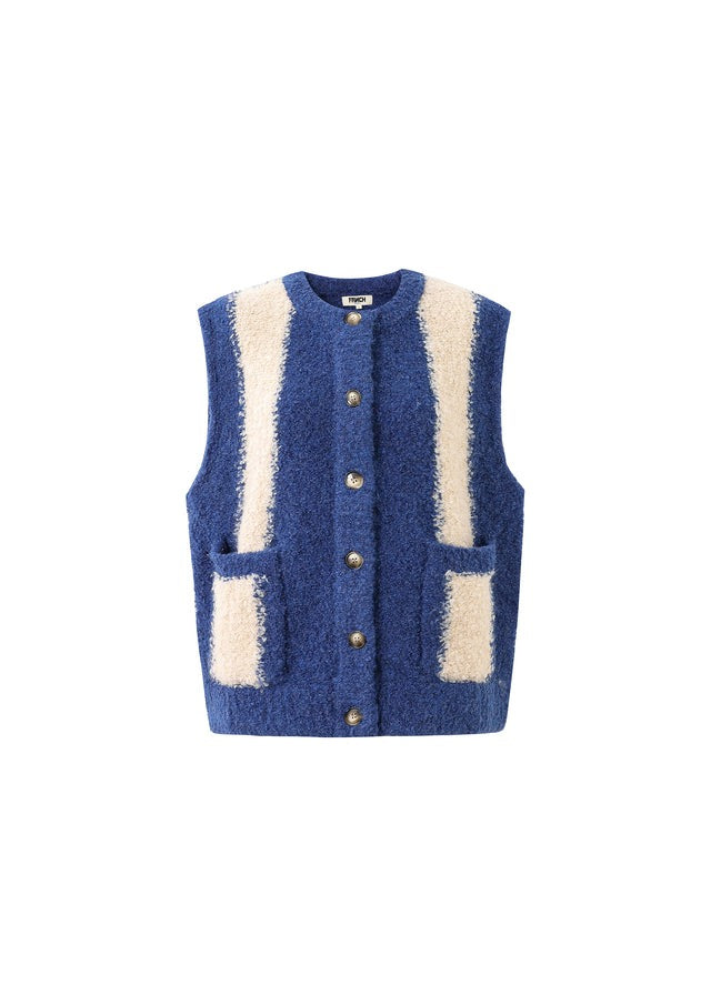 FRNCH Shiba Gilet Blauw Dames