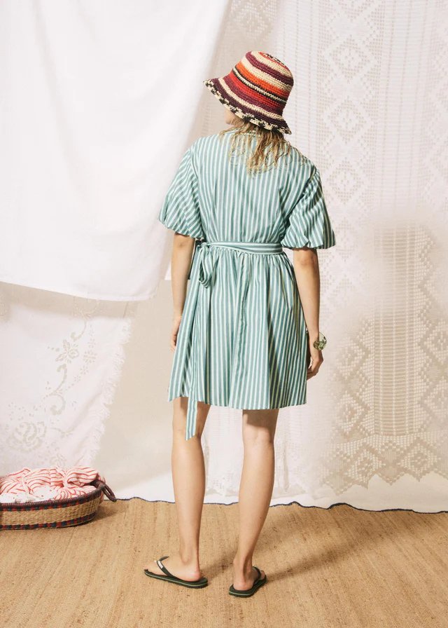 FRNCH Sossio Dress Groen Dames