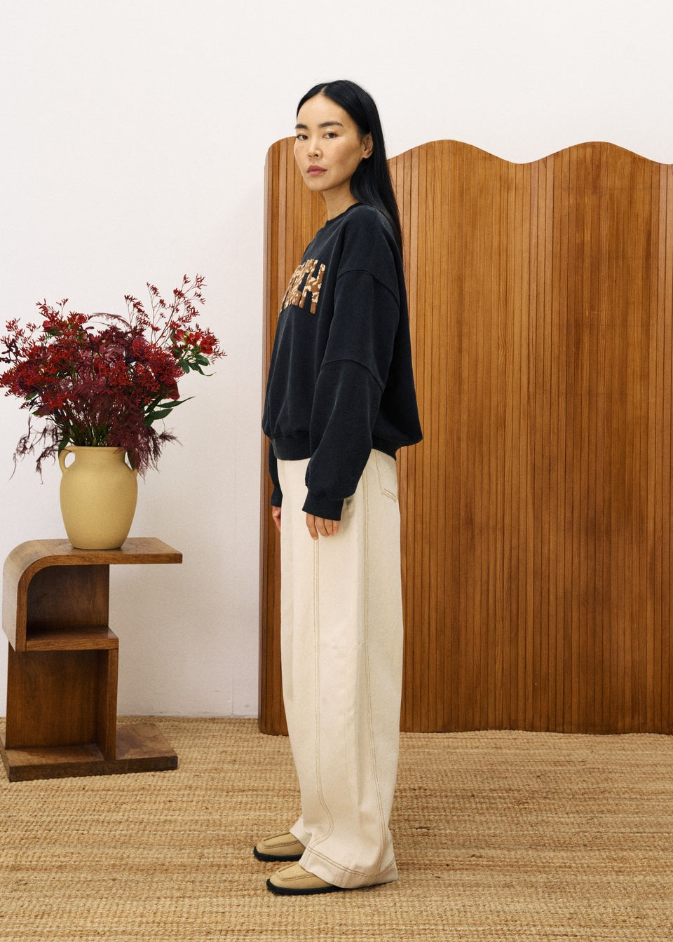 FRNCH Tilleul Sweatshirt Zwart Dames