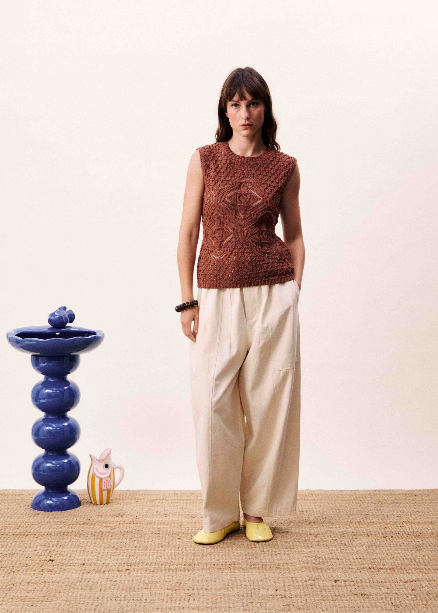 FRNCH Top Nila Donkerrood Dames