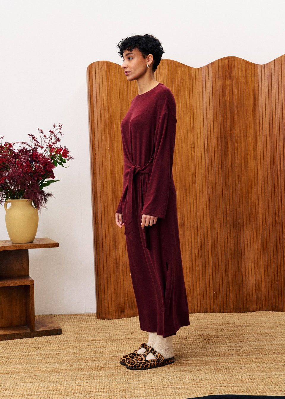 FRNCH Valeriane Robe Donkerrood Dames