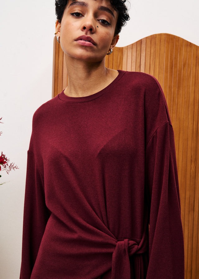 FRNCH Valeriane Robe Donkerrood Dames