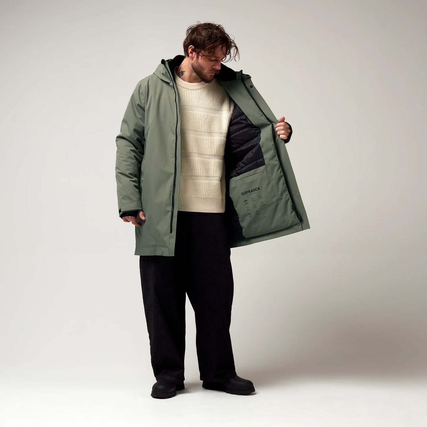 GoFranck Cielo Parka Groen Heren