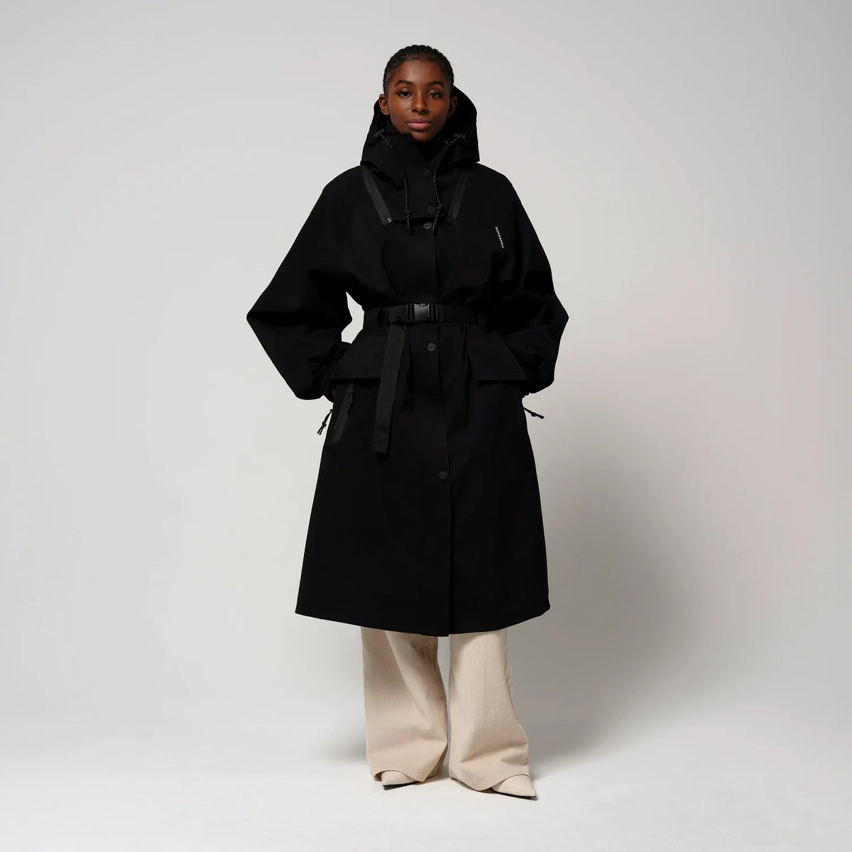 GoFranck Indra Coat Zwart Dames