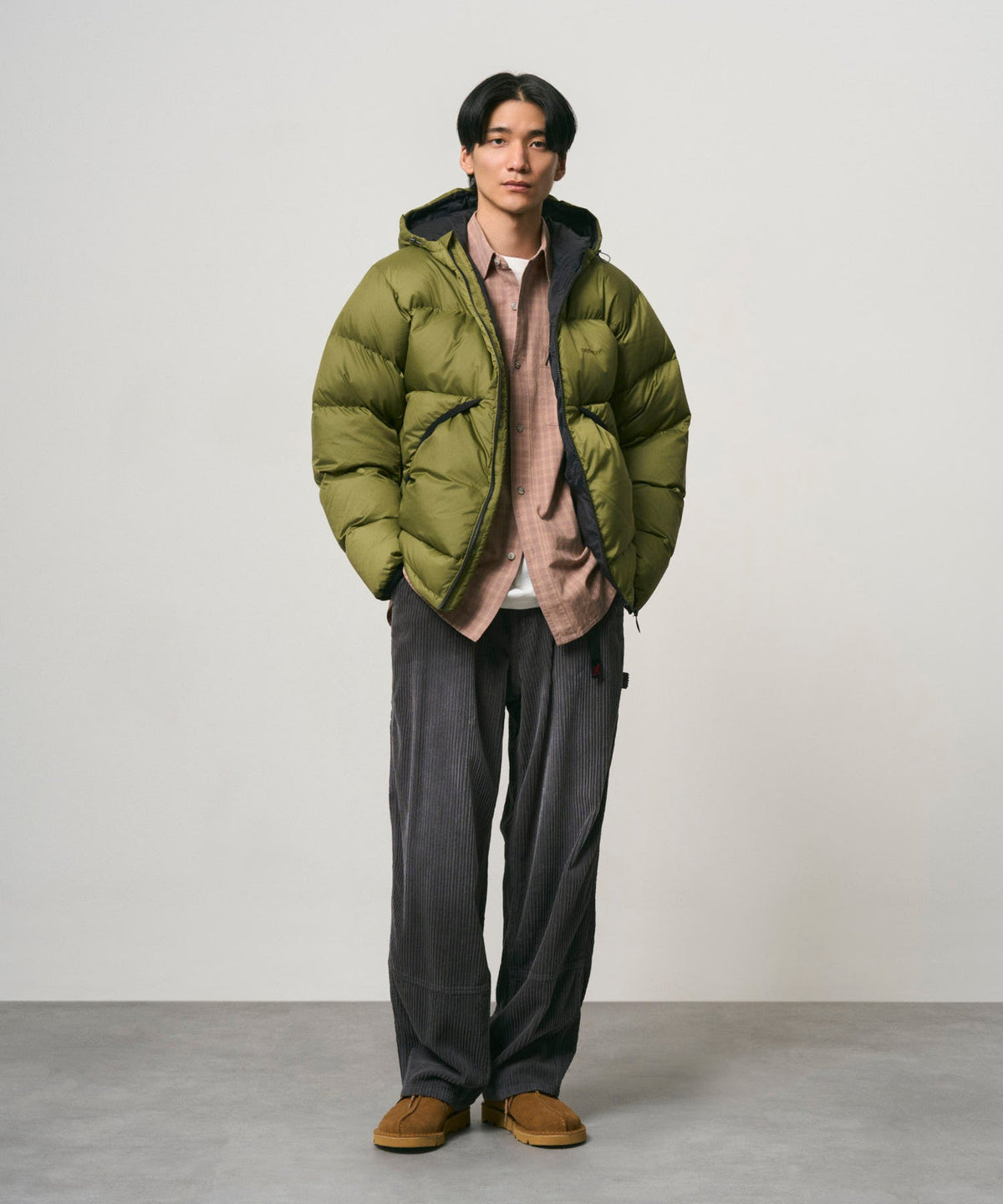 Gramicci Coldfront Hooded Down Jacket Groen Heren