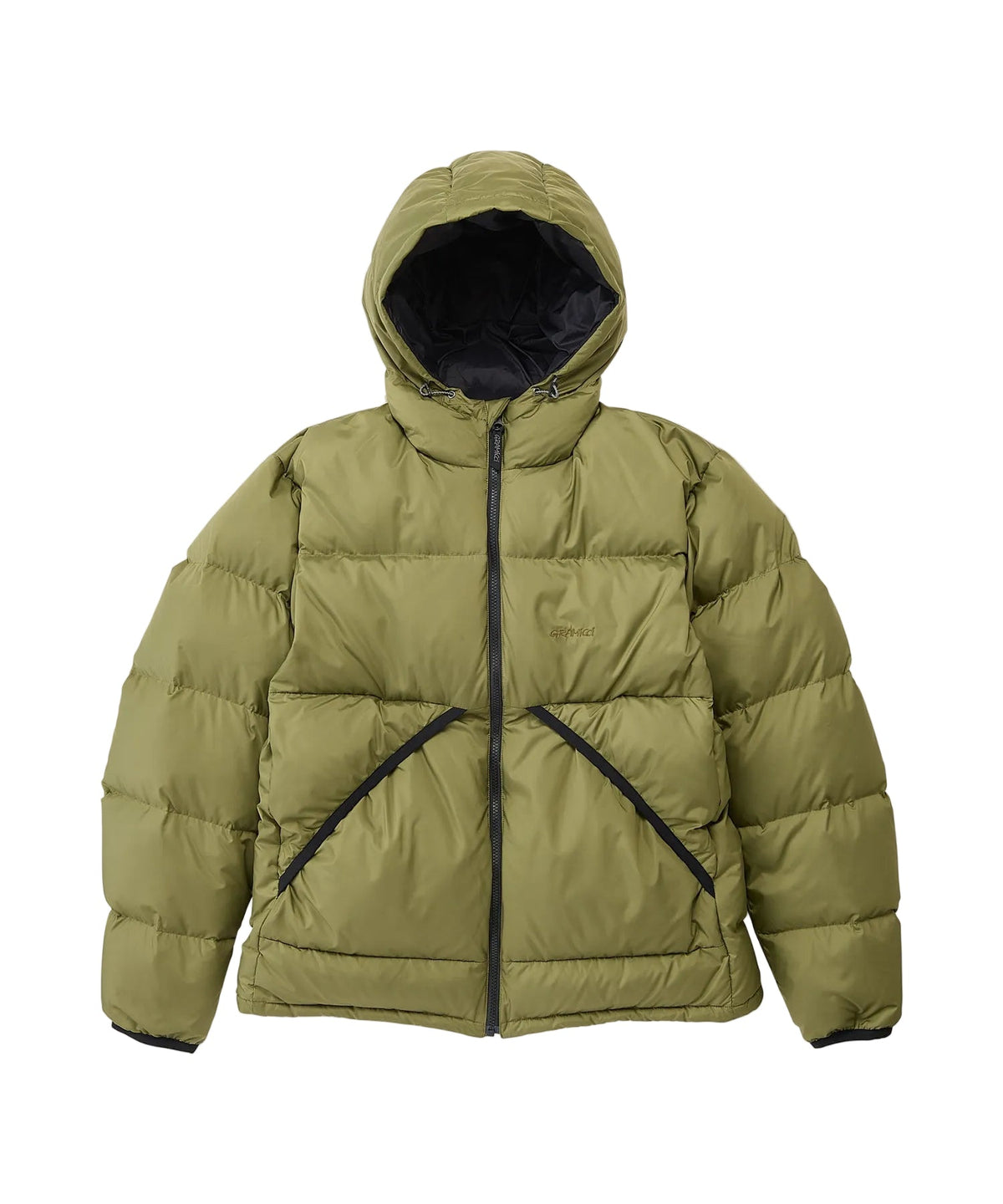 Gramicci Coldfront Hooded Down Jacket Groen Heren