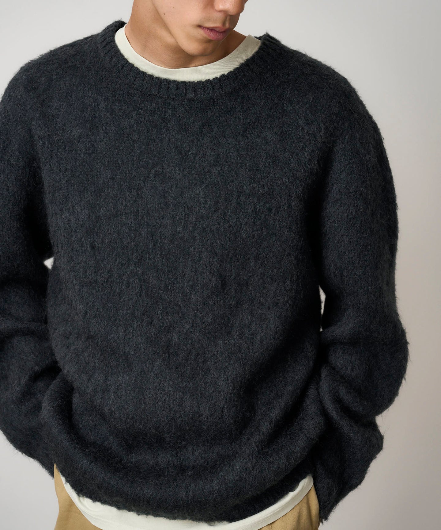 Gramicci Mohair Sweater Donkergrijs Heren