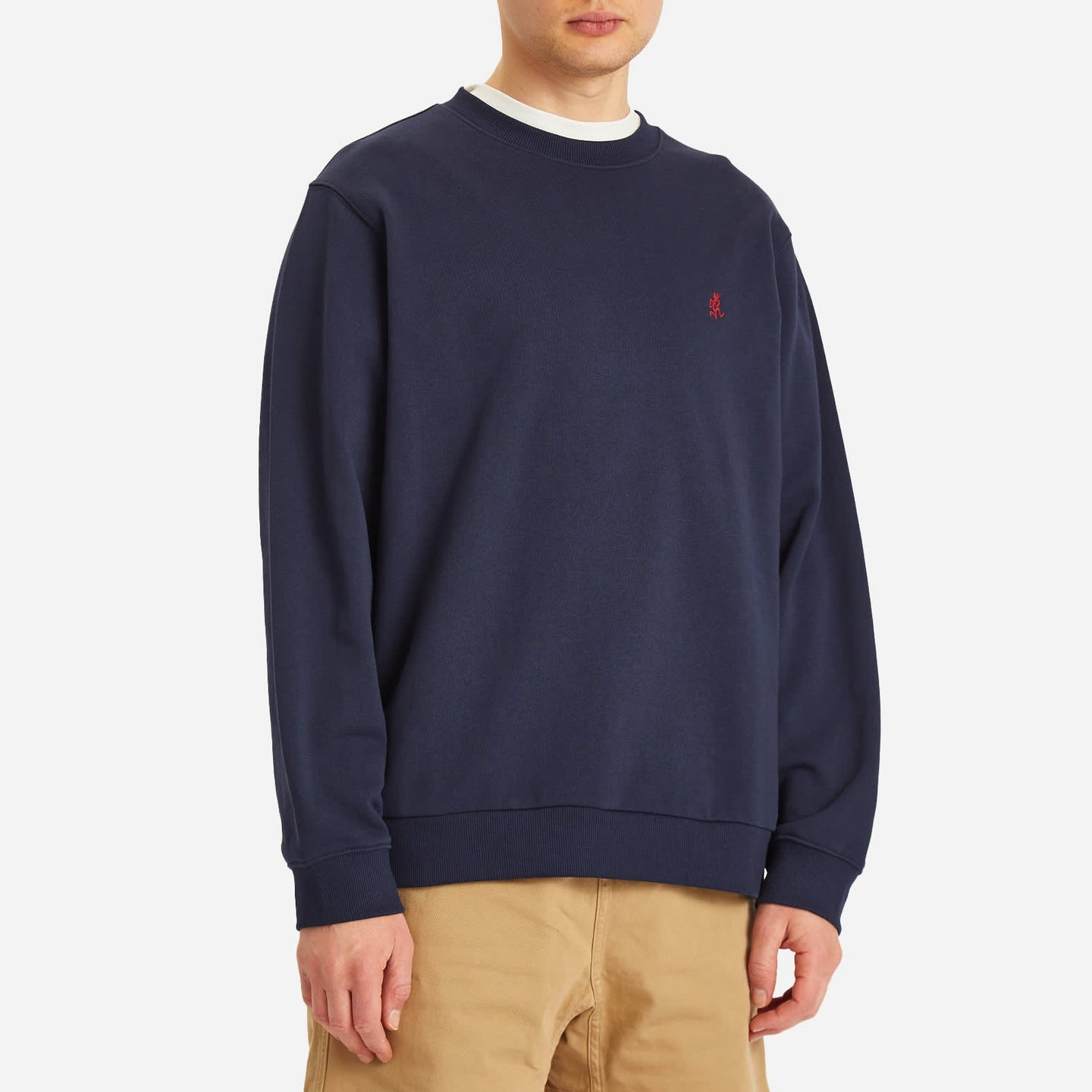 Gramicci One Point Crew Sweatshirt Donkerblauw Heren