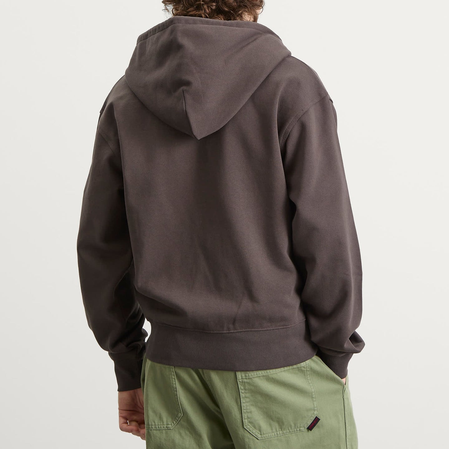 One Point zip hooded sweatshirt