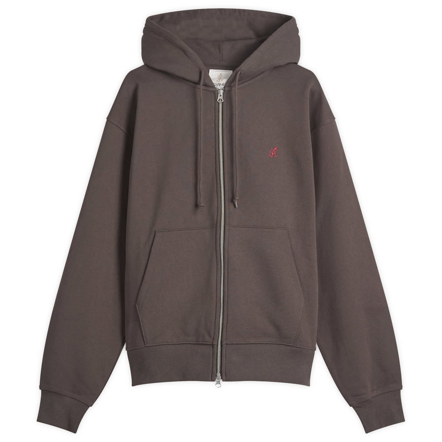 One Point zip hooded sweatshirt