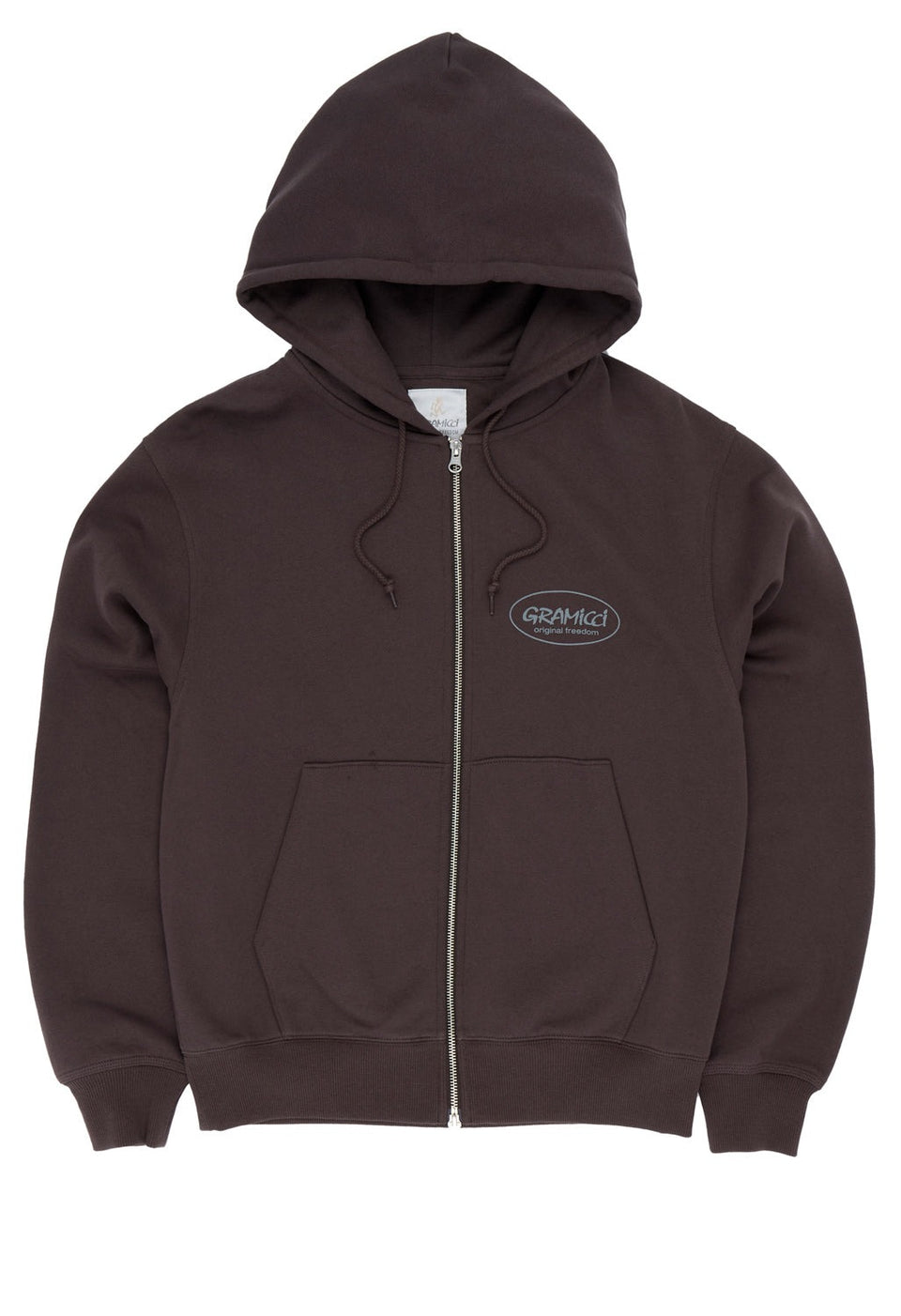 Gramicci Original Freedom Zip Hooded Sweatshirt Donkerbruin Heren