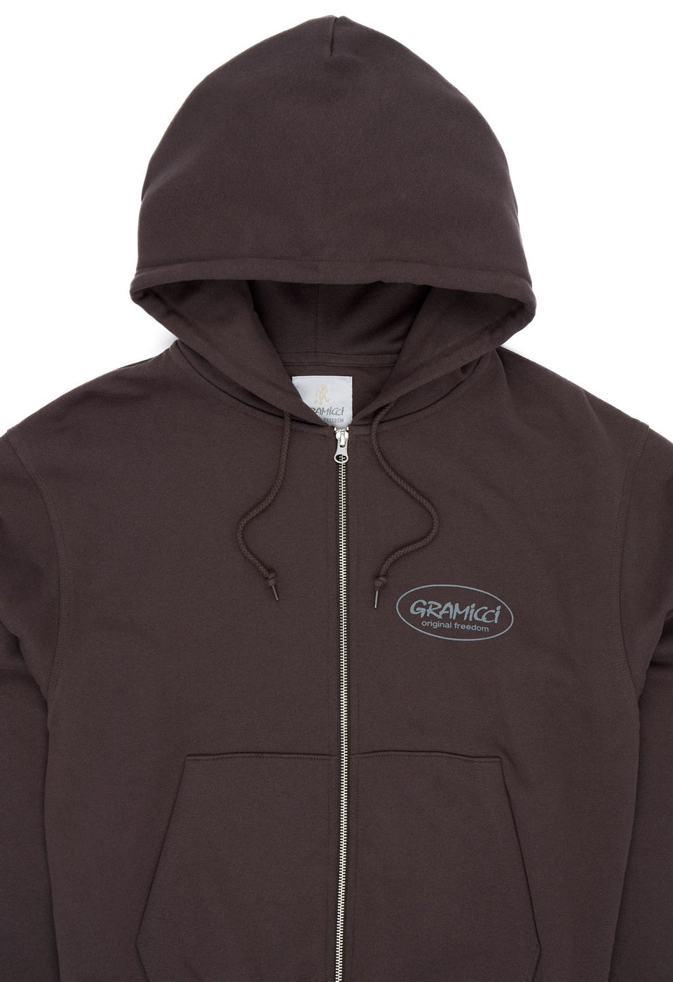 Gramicci Original Freedom Zip Hooded Sweatshirt Donkerbruin Heren