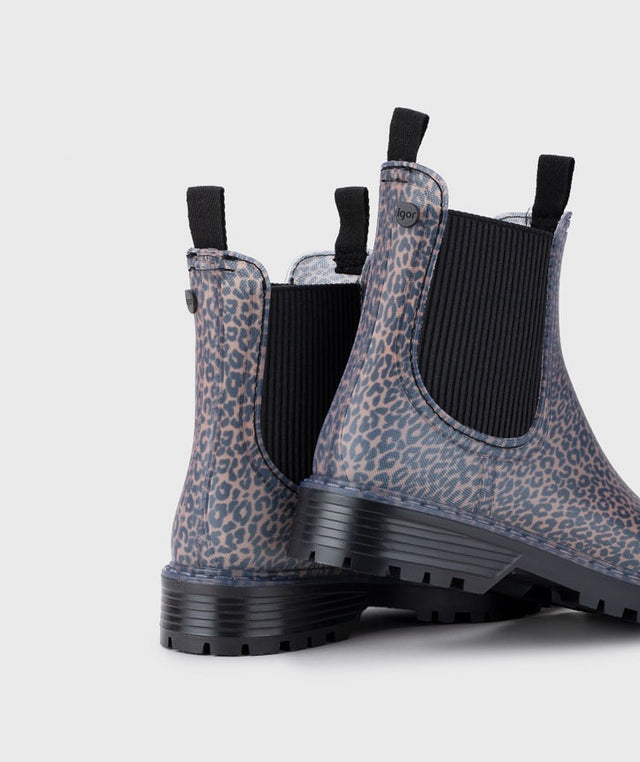 Igor Track Print Ankle Boot Zwart Dames