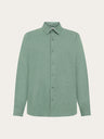 Knowledge Cotton Dune Regular Flannel Shirt Lichtgroen Heren