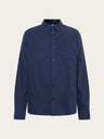 Knowledge Cotton Dune Regular Stripe Shirt Blauw Heren