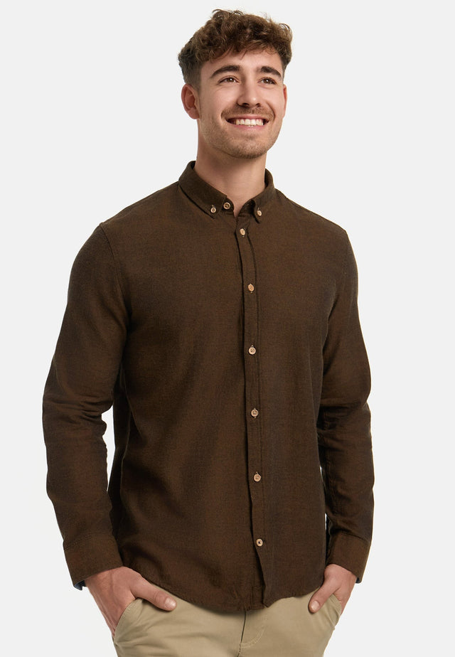 Kronstadt Johan Diego Cotton Shirt Bruin Heren