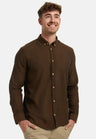 Kronstadt Johan Diego Cotton Shirt Bruin Heren