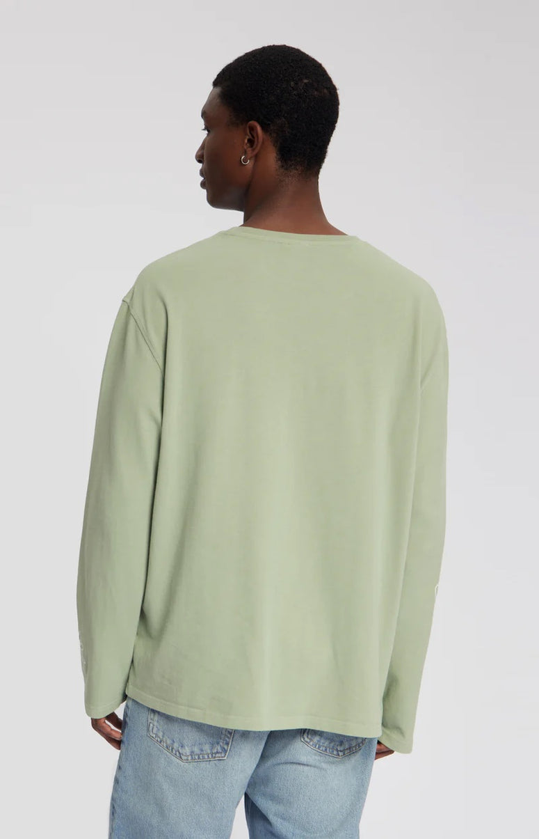Law Of The Sea Daisy Ls Tee Lichtgroen Heren