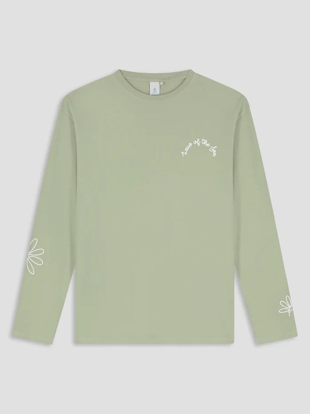 Law Of The Sea Daisy Ls Tee Lichtgroen Heren