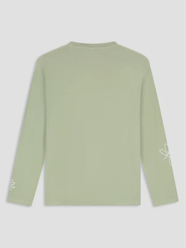Law Of The Sea Daisy Ls Tee Lichtgroen Heren