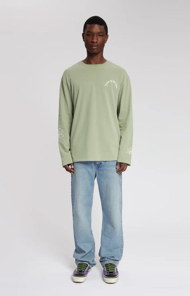 Law Of The Sea Daisy Ls Tee Lichtgroen Heren