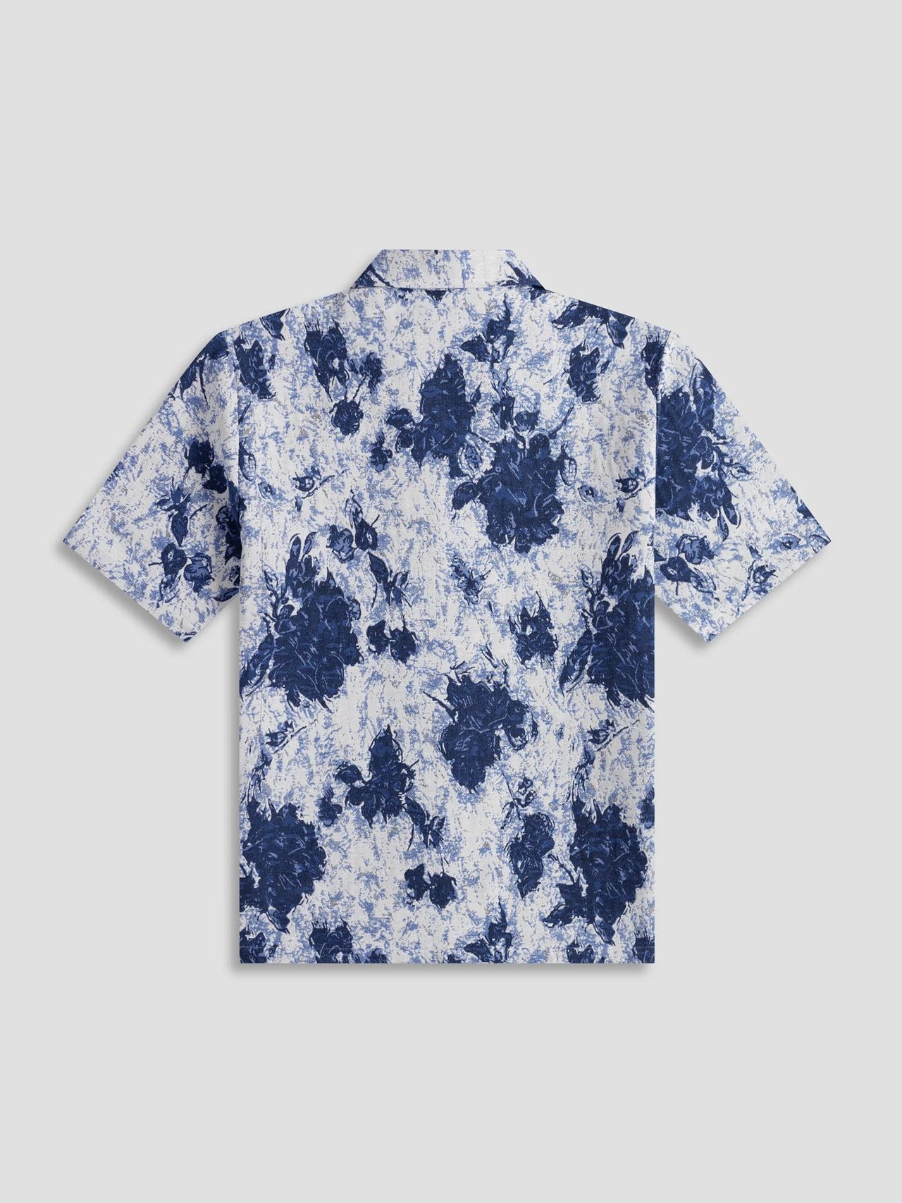 Law Of The Sea Eclat Jacquard Shirt Blauw Heren