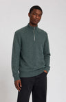 Law Of The Sea Lamar Halfzip Knit Donkergroen 