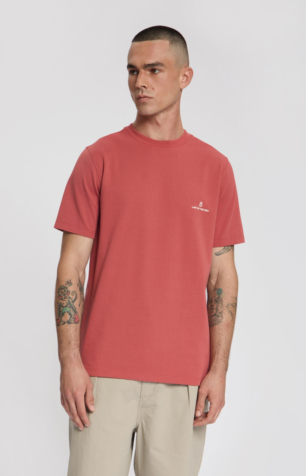 Law Of The Sea Law Tee Rood Heren