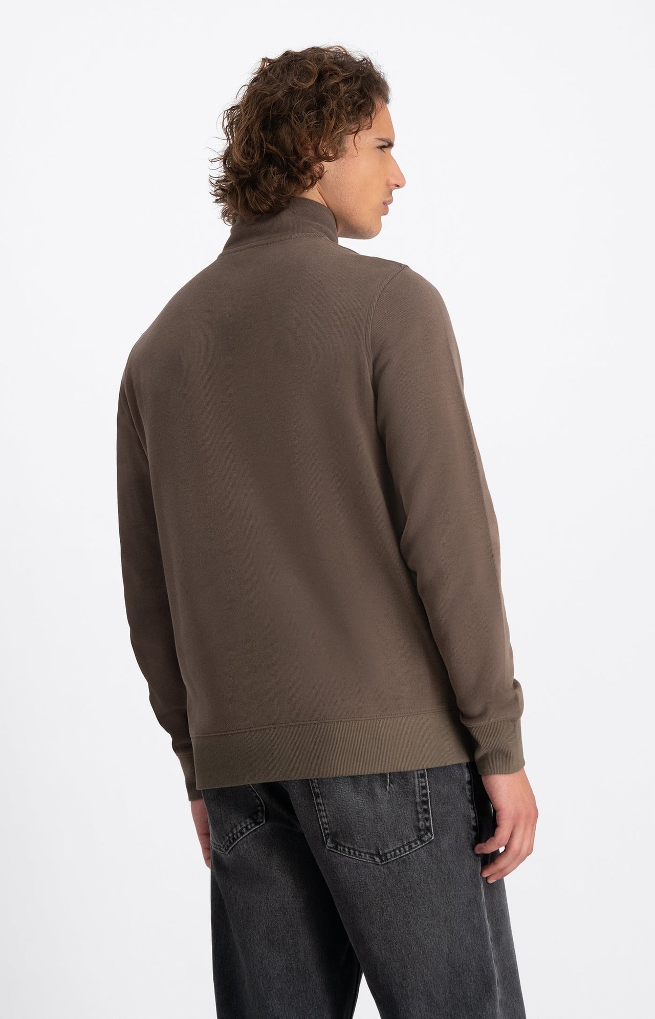 Law Of The Sea Mind Halfzip Sweat Bruin Heren