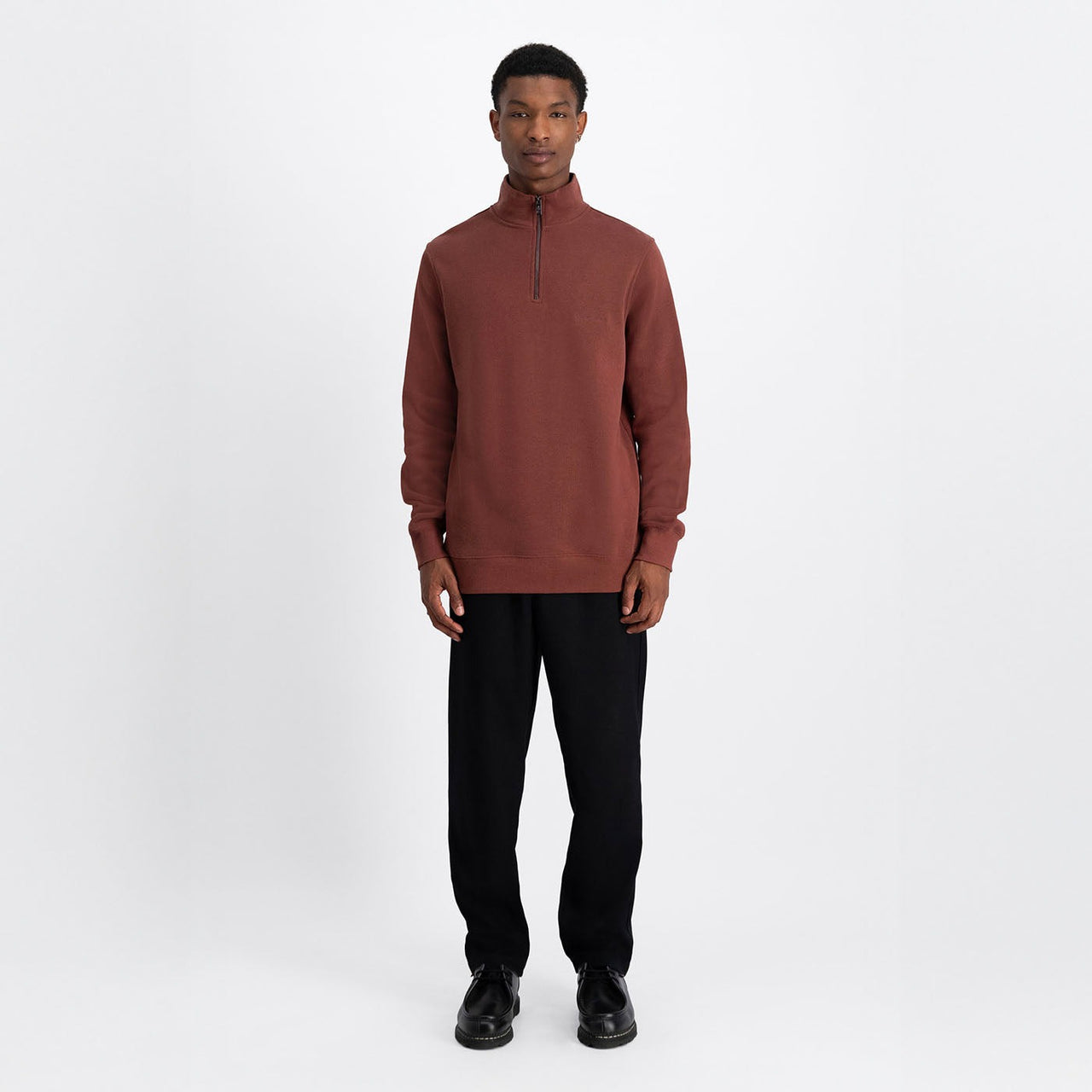 Law Of The Sea Mind Halfzip Sweat Donkerrood Heren