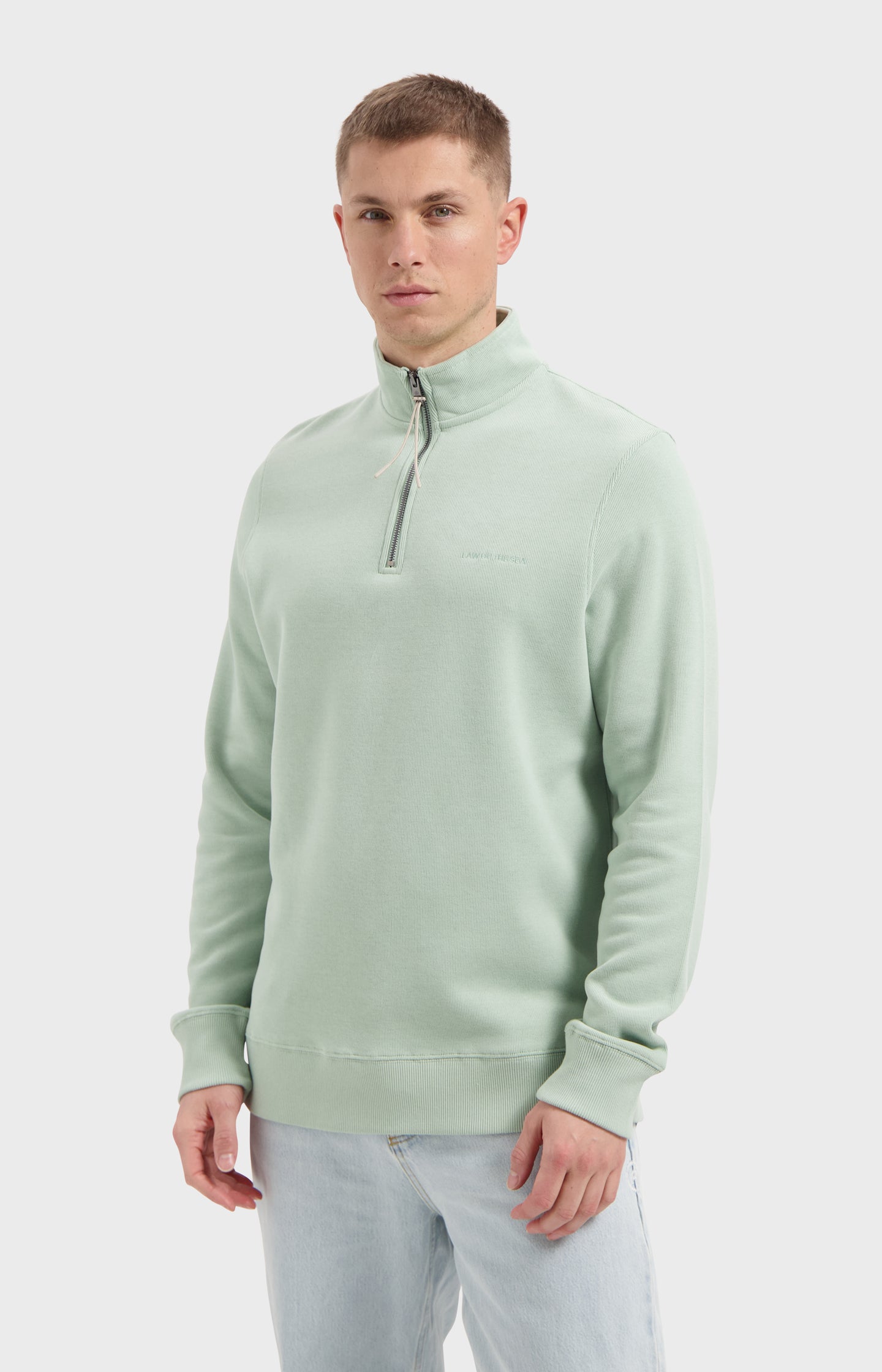 Law Of The Sea Mind Halfzip Sweat Lichtgroen Heren