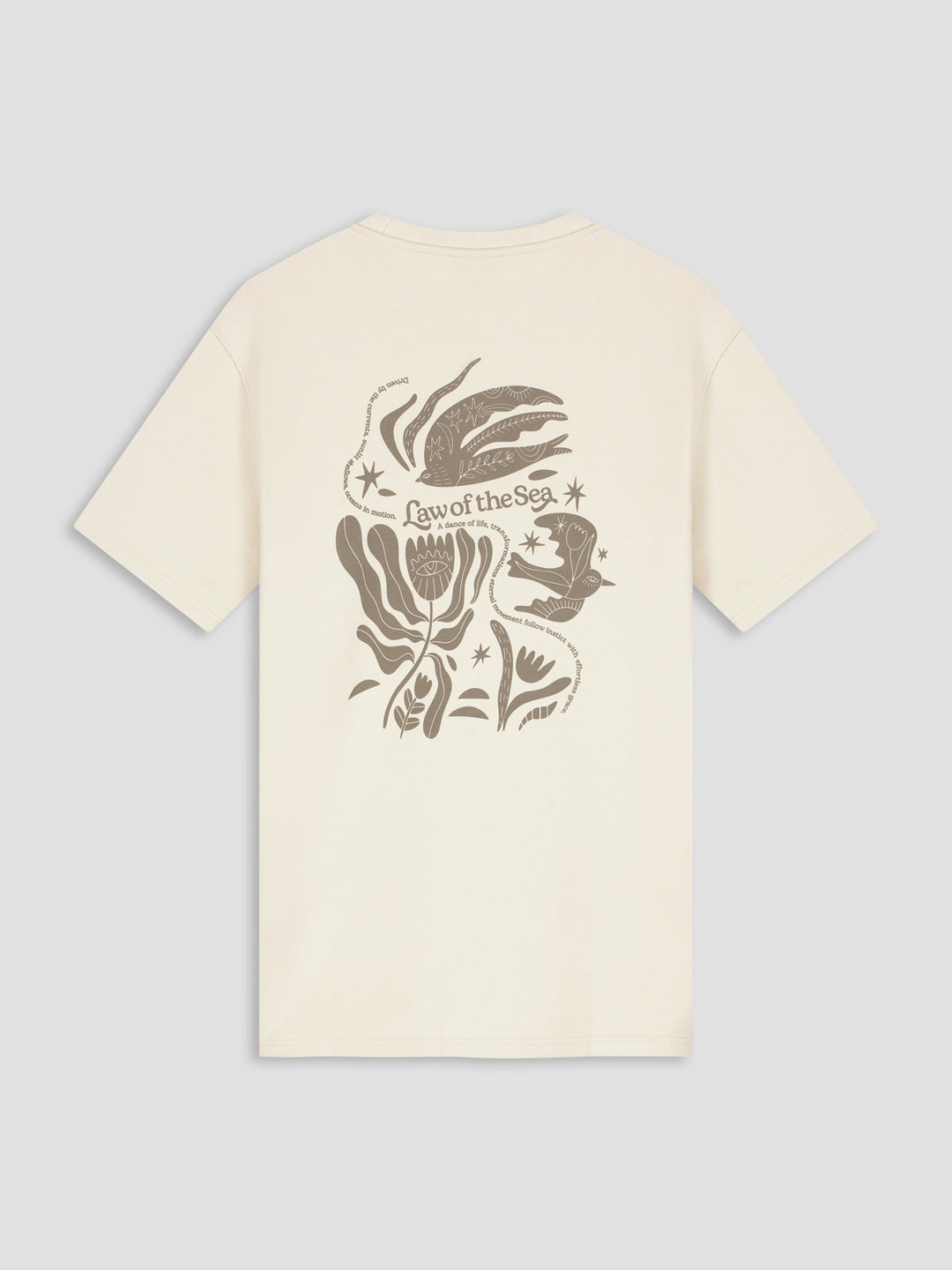 Law Of The Sea Murmuration Tee Wit Heren