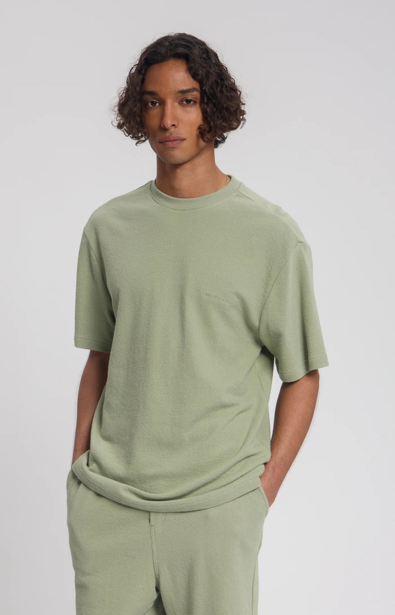 Law Of The Sea Notos Terry Tee Lichtgroen Heren