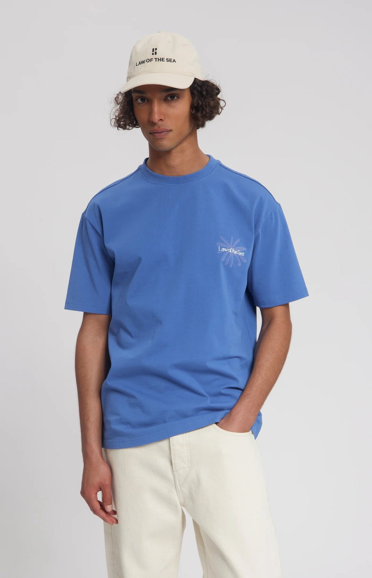 Law Of The Sea Petals Artwork Tee Blauw Heren