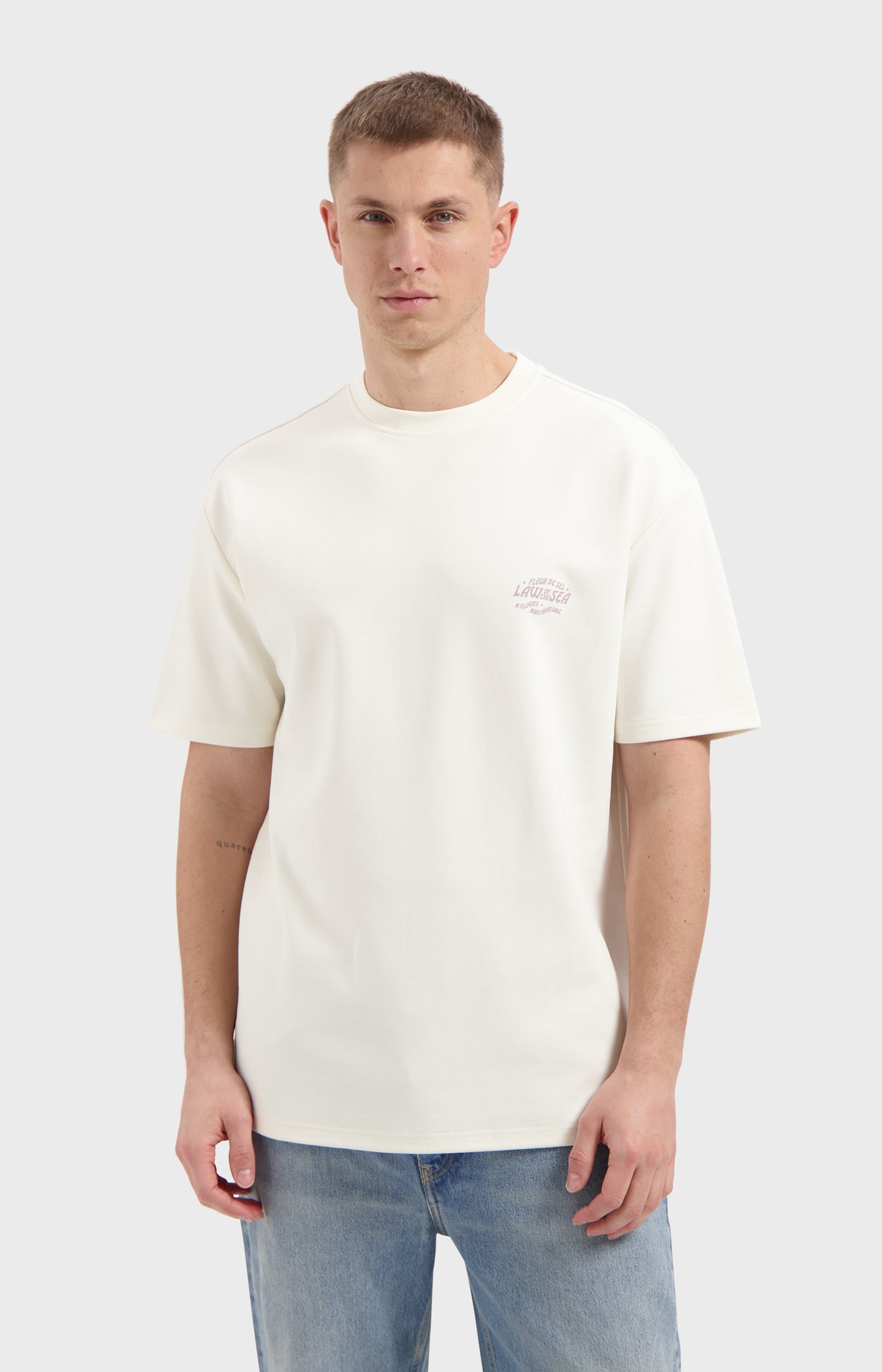 Law Of The Sea Sail Tee Wit Heren