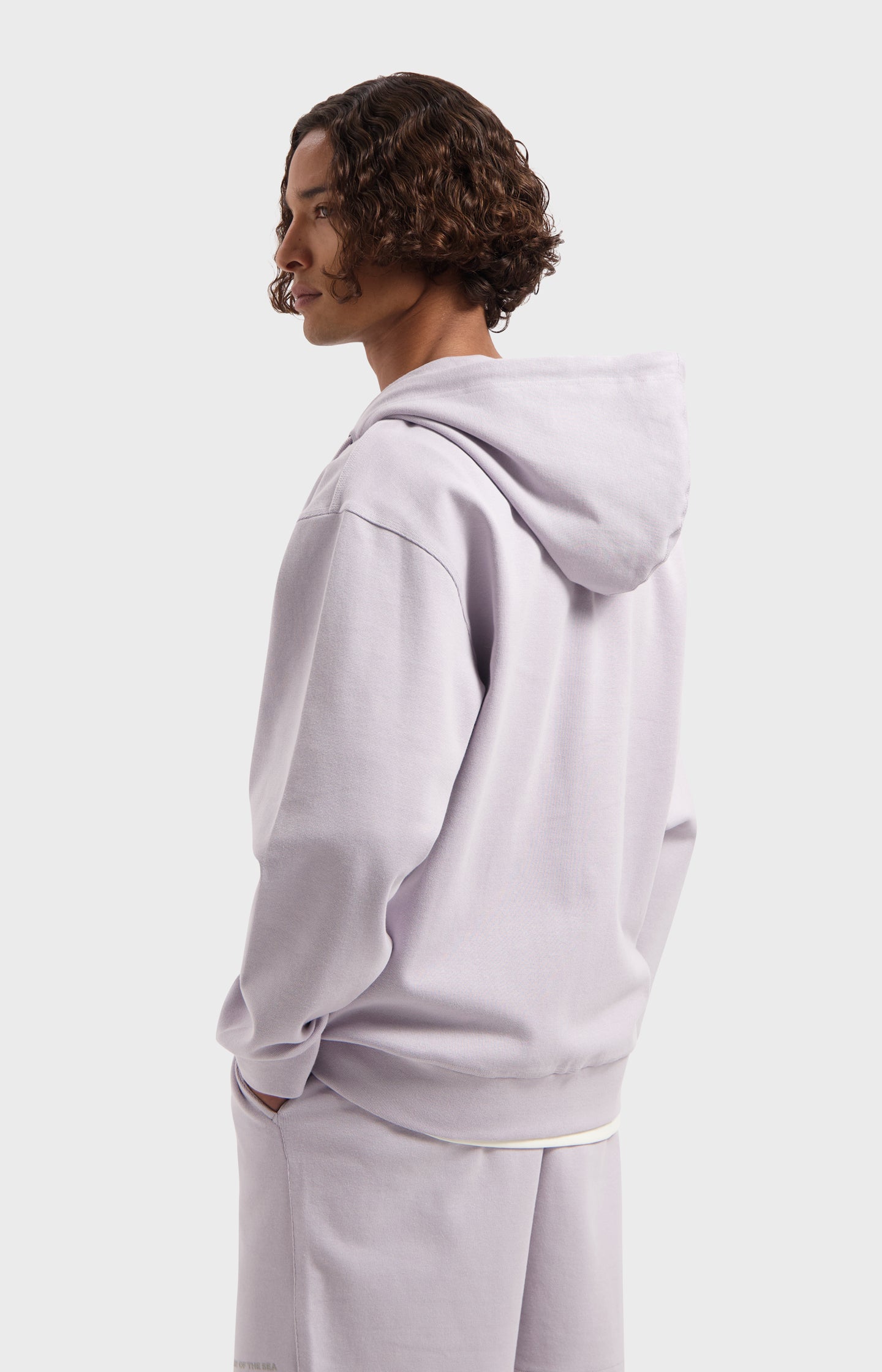 Law Of The Sea Sylven Zipped Hooded Sweat Lichtpaars Heren