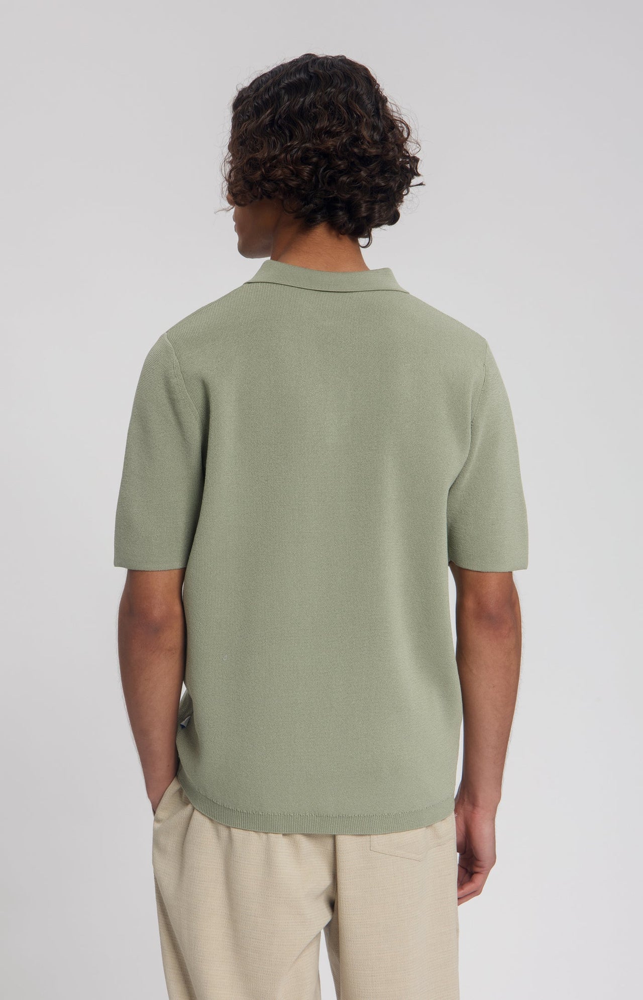 Law Of The Sea Tide Milano Knitted Polo Groen Heren