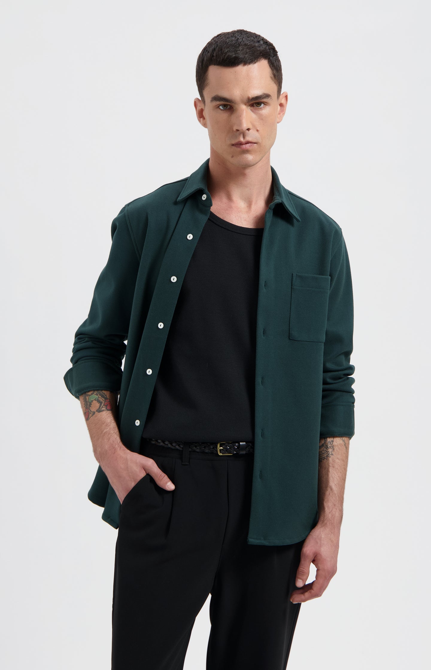 Troy soft herringbone shirt