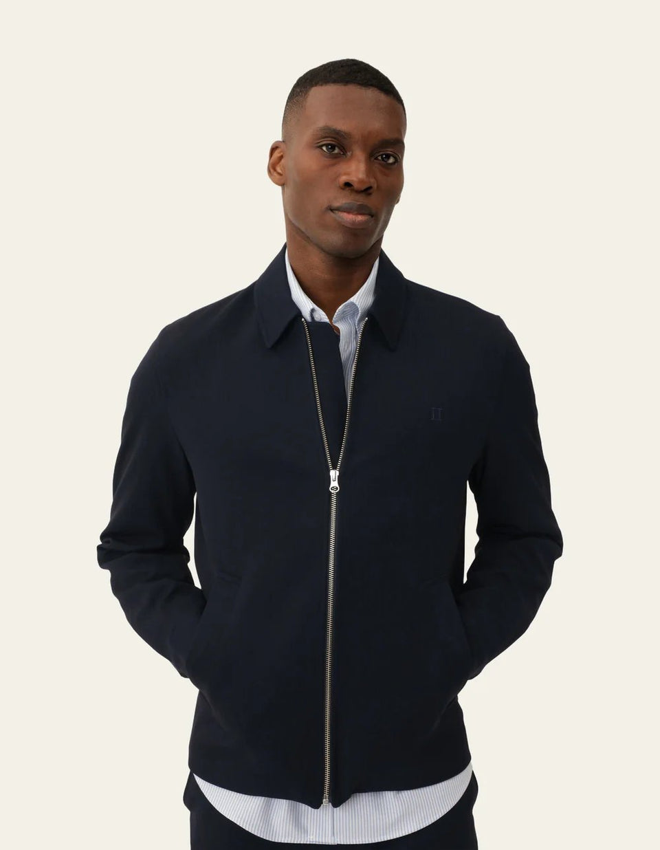 Les Deux Como Coach Jacket Donkerblauw Heren