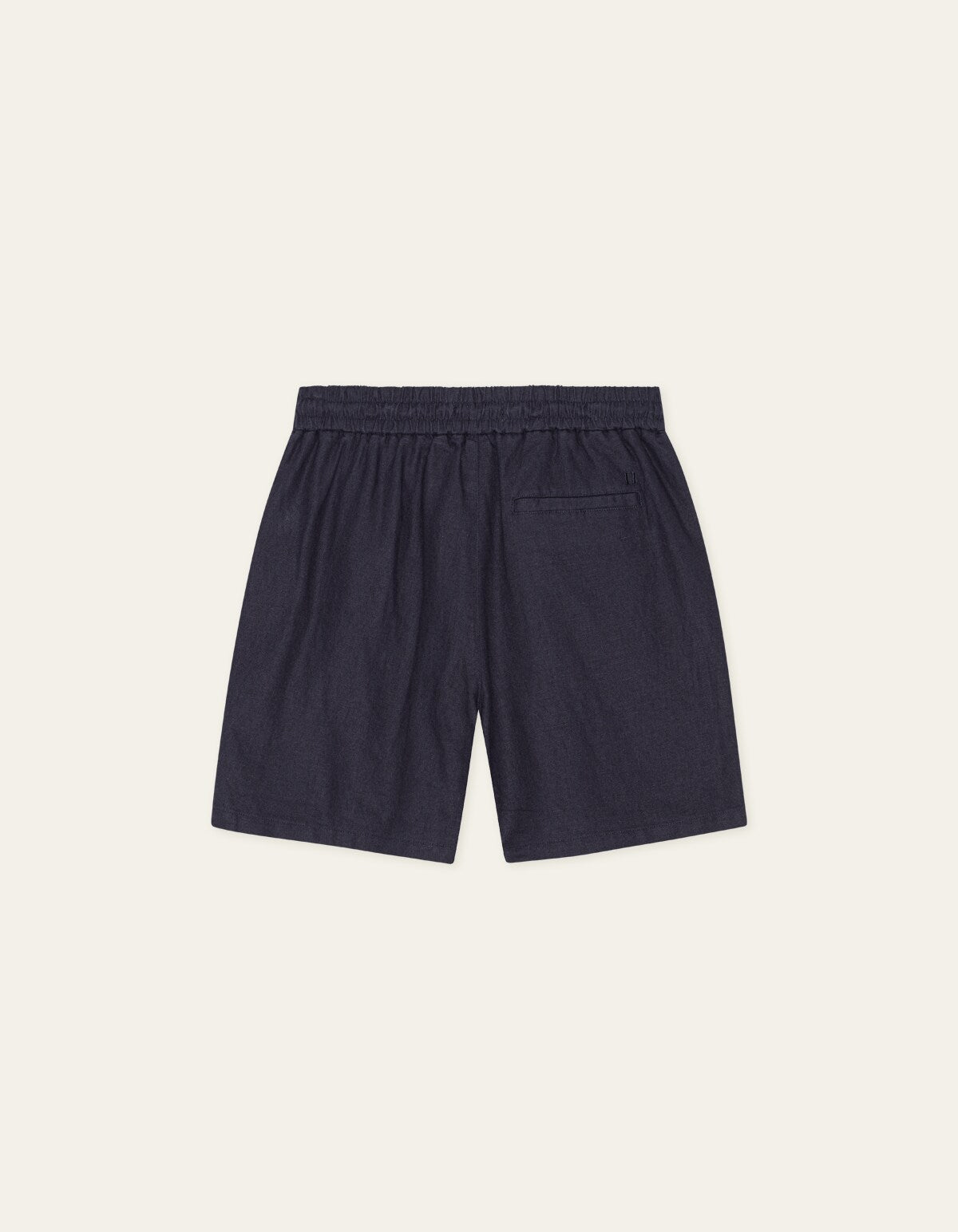 Les Deux Drawstring Linen Short Donkerblauw Heren