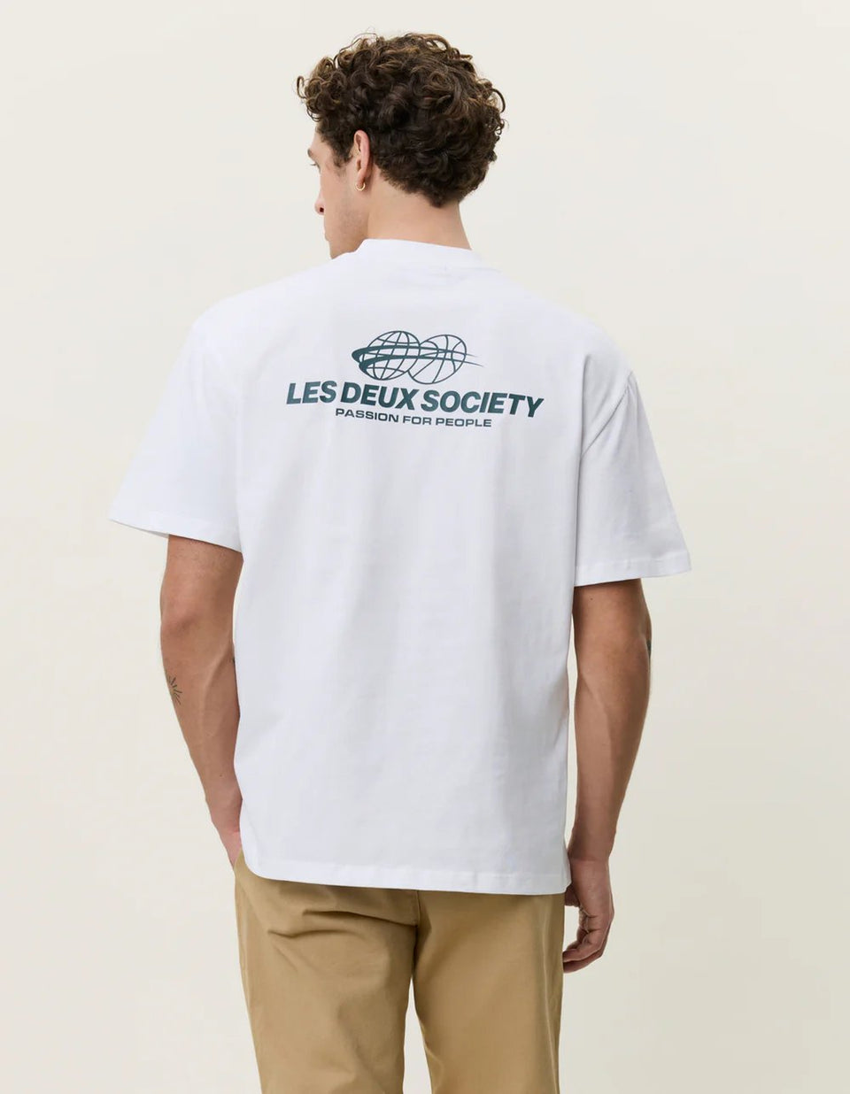 Les Deux Exhibition T-shirt Wit Heren