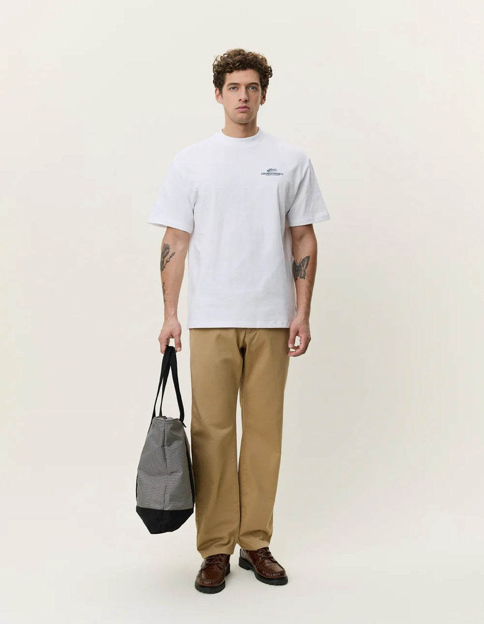 Les Deux Exhibition T-shirt Wit Heren