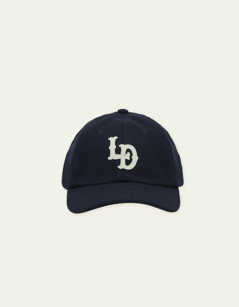 Les Deux Felt Logo Dad Cap Donkerblauw Heren